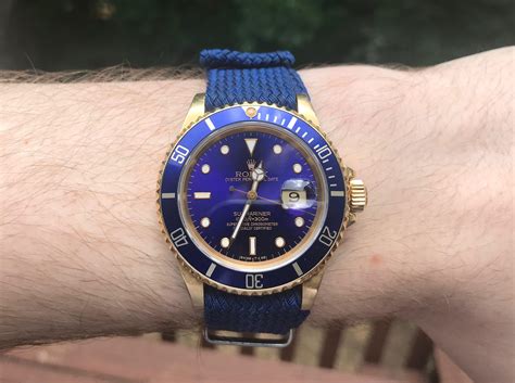 rolex submariner navy|Rolex Submariner with NATO strap.